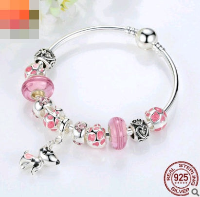 DIY Beaded Bracelet Zinc Alloy Zodiac Puppy Dog Elf Bracelet Bracelet