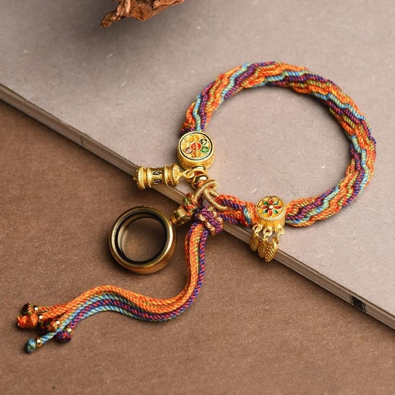 Hand-woven Cycle Tibetan Carrying Strap Bracelet