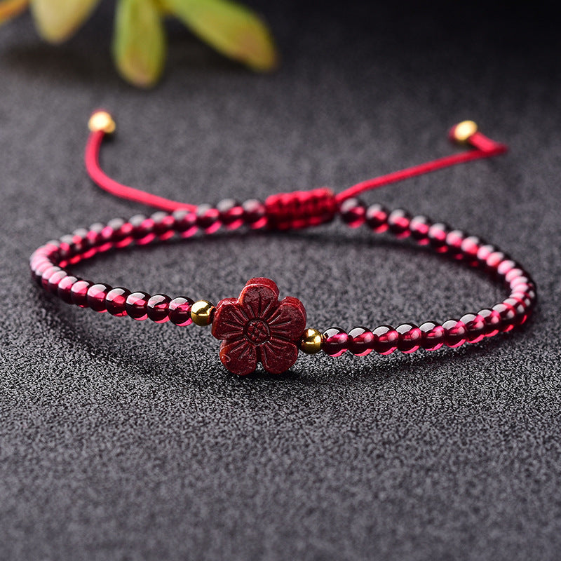 Raw Ore Purple Gold Sand Zodiac Ox Jewelry Women's Bracelet
