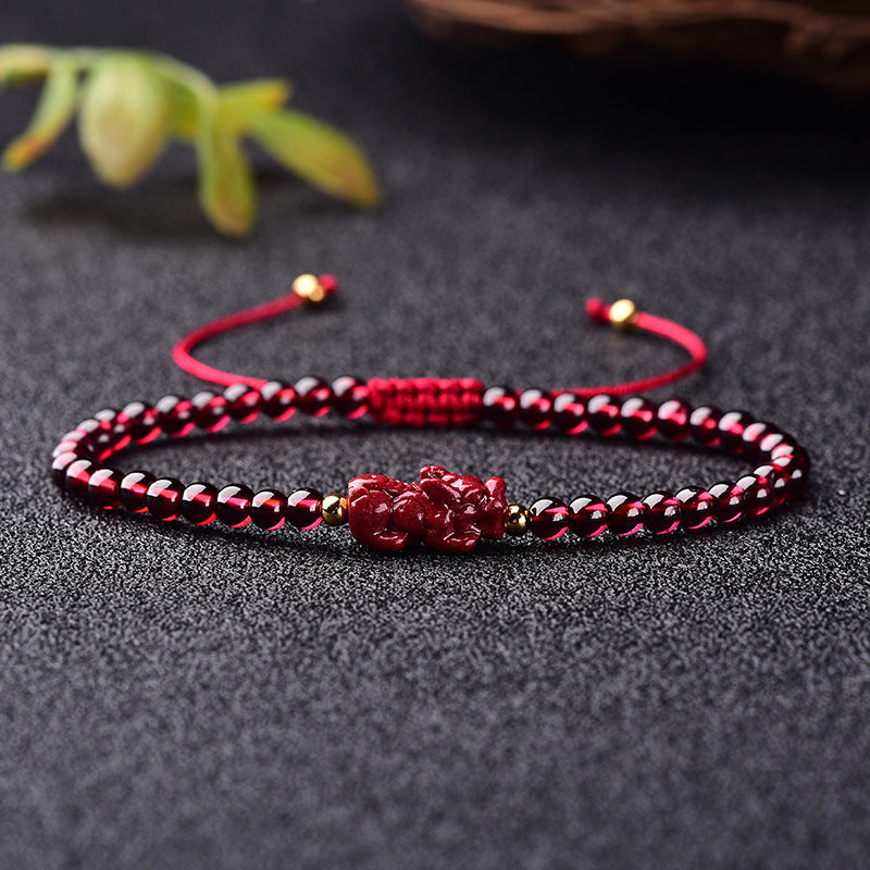 Raw Ore Purple Gold Sand Zodiac Ox Jewelry Women's Bracelet